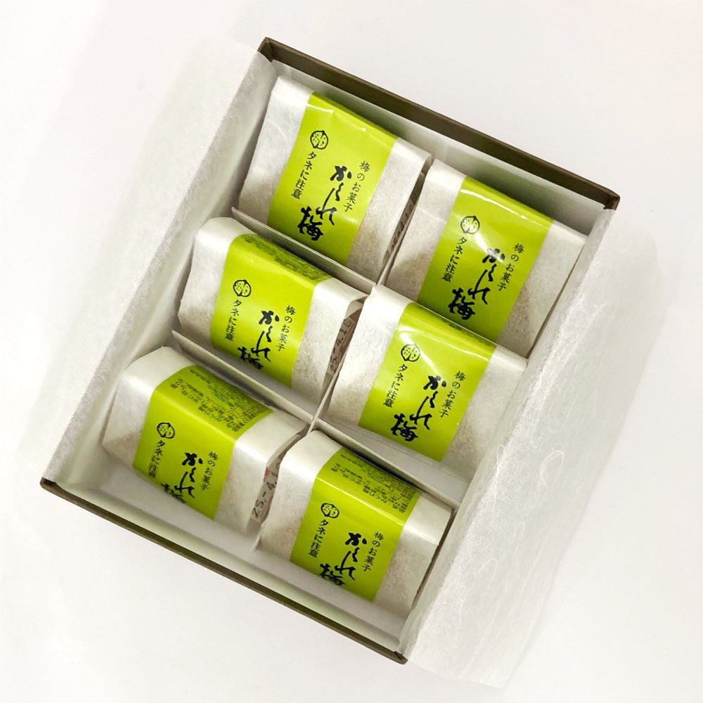 とれとれ市場オンラインショップ ｜ 旬菓庵かどや かくれ梅（6個入）